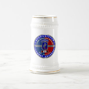 Caneca De Cerveja Veterano da Brigada Aerotransportada 173 no Afegan
