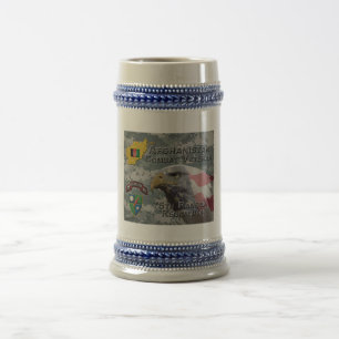 Caneca De Cerveja Veterano de Combate Afegão 75º Regimento Ranger