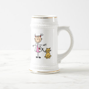 Caneca De Cerveja Veterinário Boneco Palito
