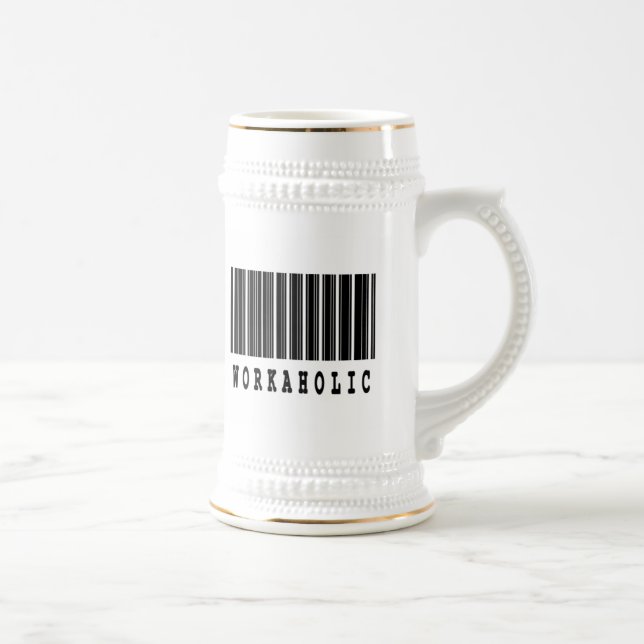 Caneca De Cerveja viciado em trabalho (Direita)