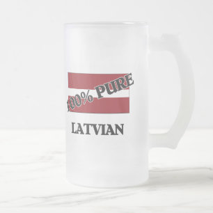 Caneca De Cerveja Vidro Jateado 100 por cento de LATVIAN