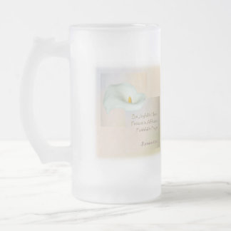 Caneca De Cerveja Vidro Jateado 12:12 cristão dos romanos do ~ da arte da fé