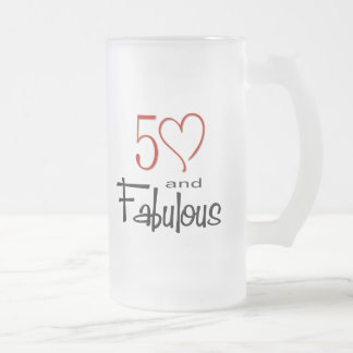 Caneca De Cerveja Vidro Jateado 50 e Fabuloso
