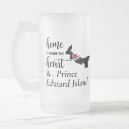 Caneca De Cerveja Vidro Jateado A Casa do Príncipe Edward Island é onde está o Cor