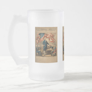 Caneca De Cerveja Vidro Jateado A Edição da Liberdade