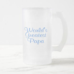 Caneca De Cerveja Vidro Jateado A grande papá dos mundos