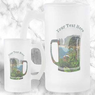 Caneca De Cerveja Vidro Jateado A Yelapa View 0828