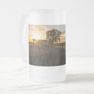 Caneca De Cerveja Vidro Jateado Abandonado Shed Colorado Sunset Fosco Beer Mug