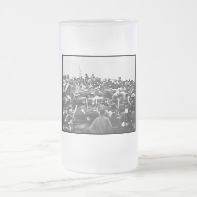 Caneca De Cerveja Vidro Jateado Abe Lincoln Gettysburg Endereço: Fim da Guerra Civ (Centro)
