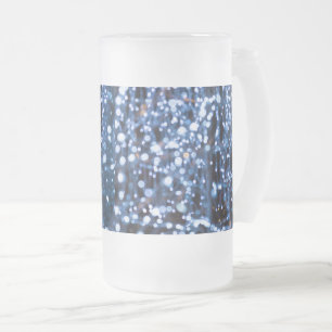 Caneca De Cerveja Vidro Jateado Abstrato de Fosco De Vidro De Vidro De Luz Azul