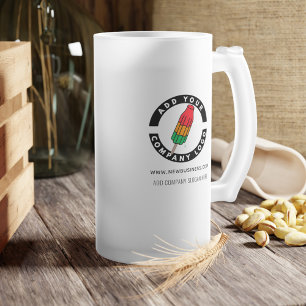 Caneca De Cerveja Vidro Jateado Adicione o logotipo da sua empresa Site de endereç