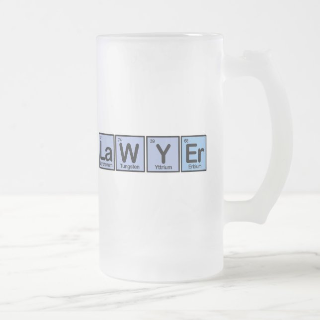 Caneca De Cerveja Vidro Jateado Advogado feito dos elementos (Direita)