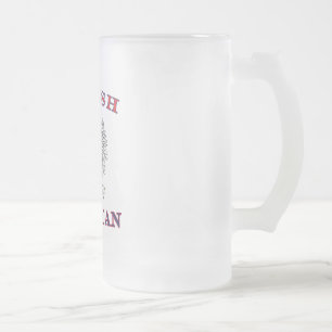 Caneca De Cerveja Vidro Jateado Águia Branca Polonesa Americana