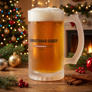Caneca De Cerveja Vidro Jateado Alegria de Natal - Barra de Progresso - Carregando