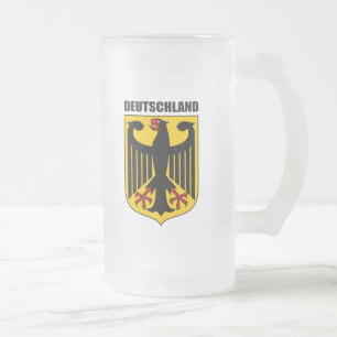 Caneca De Cerveja Vidro Jateado Alemanha de armas