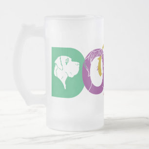 Caneca De Cerveja Vidro Jateado Alemão: Dogge