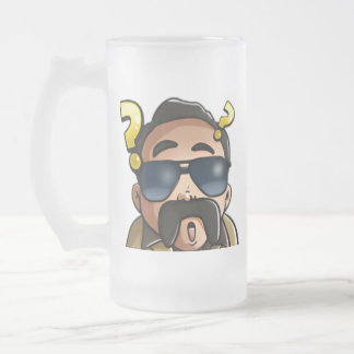 Caneca De Cerveja Vidro Jateado Algodão congelado