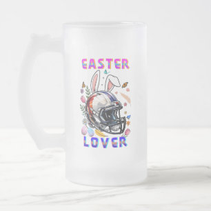 Caneca De Cerveja Vidro Jateado Amante da Páscoa
