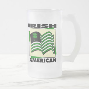 Caneca De Cerveja Vidro Jateado Americano irlandês