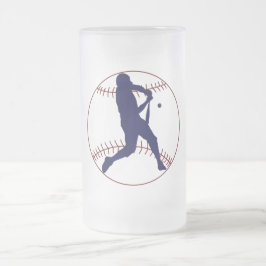 Caneca De Cerveja Vidro Jateado America's Pastime