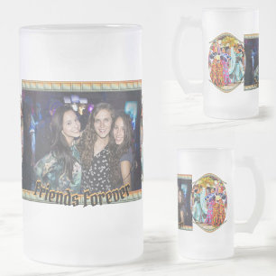 Caneca De Cerveja Vidro Jateado Amigos para sempre no Festival do México Dançarino