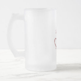 Caneca De Cerveja Vidro Jateado Amor Amor Amor Heart Namorados