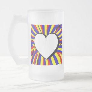 Caneca De Cerveja Vidro Jateado Amor é Fosco Vidro Cama