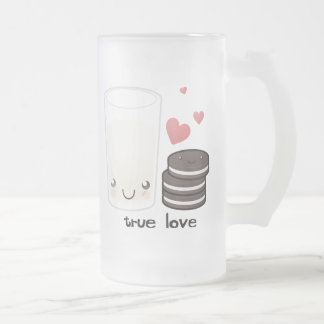 Caneca De Cerveja Vidro Jateado Amor verdadeiro