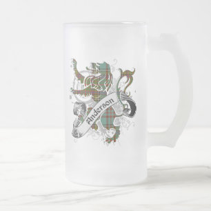 Caneca De Cerveja Vidro Jateado Anderson Lion