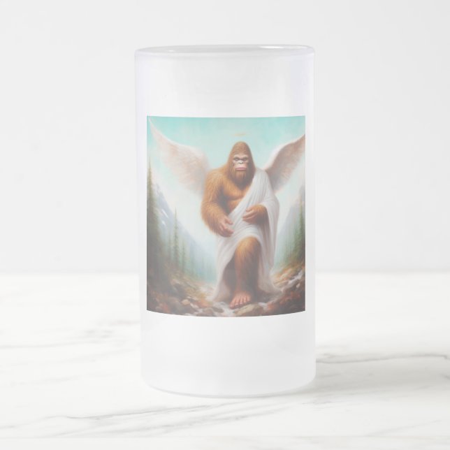 Caneca De Cerveja Vidro Jateado Anjo Bigfoot (Centro)