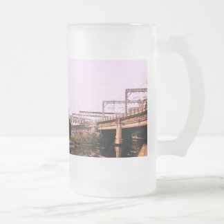 Caneca De Cerveja Vidro Jateado Ao longo do canal, Leeds