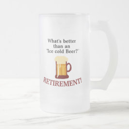 Caneca De Cerveja Vidro Jateado Aposentadoria Personalizada para Amantes de Cervej
