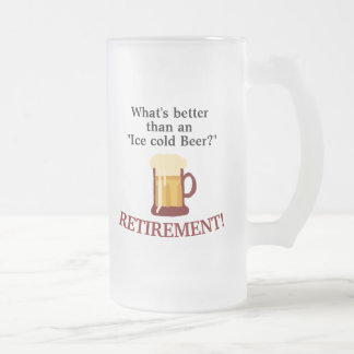 Caneca De Cerveja Vidro Jateado Aposentadoria Personalizada para Amantes de Cervej