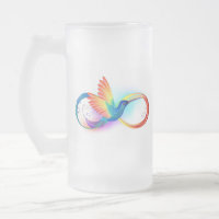 Arco-íris Hummingbird com símbolo Infinito