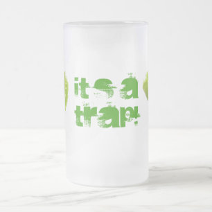 Caneca De Cerveja Vidro Jateado Armadeira de Vênus