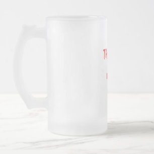 Caneca De Cerveja Vidro Jateado Arte Expressiva Mug