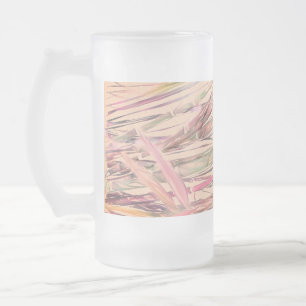 Caneca De Cerveja Vidro Jateado Arte Original Digital Watercolor Fosco Bamboo Mug