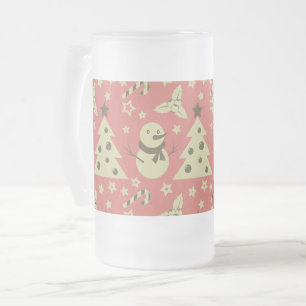 Caneca De Cerveja Vidro Jateado Árvores de Natal holandesas