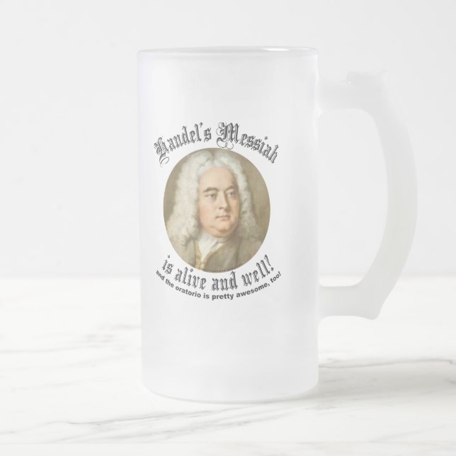 Caneca De Cerveja Vidro Jateado As messias de Handel (Direita)