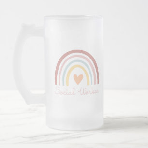 Caneca De Cerveja Vidro Jateado Assistente Social II