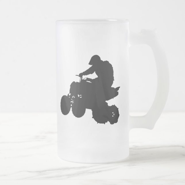 CANECA DE CERVEJA VIDRO JATEADO ATV (Direita)