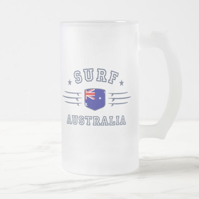 Caneca De Cerveja Vidro Jateado Austrália (Direita)