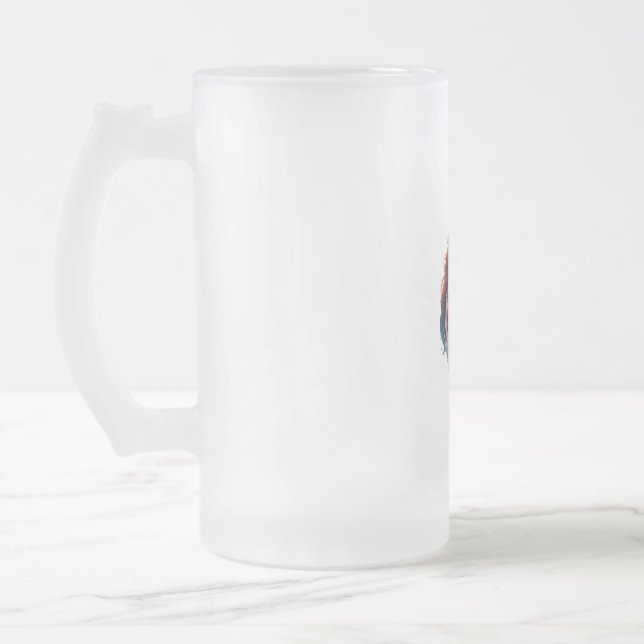 Caneca De Cerveja Vidro Jateado Autism (Esquerda)