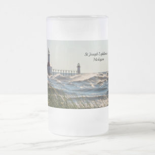 Caneca De Cerveja Vidro Jateado Aveia E Rua Joseph Fosco Mug