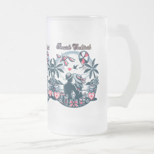 Caneca De Cerveja Vidro Jateado Aventura Remota