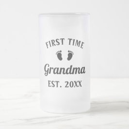 Caneca De Cerveja Vidro Jateado Avó Abuela Nonna Grammy Primeira Vovó