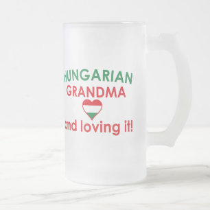 Caneca De Cerveja Vidro Jateado Avó húngara - amando o