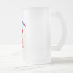 Caneca De Cerveja Vidro Jateado Babcia polonesa americana