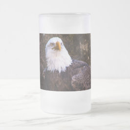 Caneca De Cerveja Vidro Jateado Bald Eagle