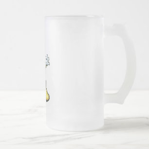 Caneca De Cerveja Vidro Jateado Banana